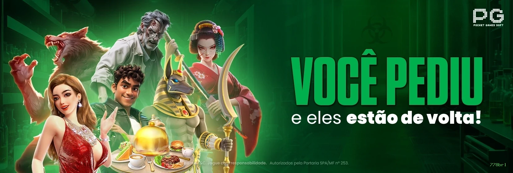 Controles de paJogonto e BRL em 778brl